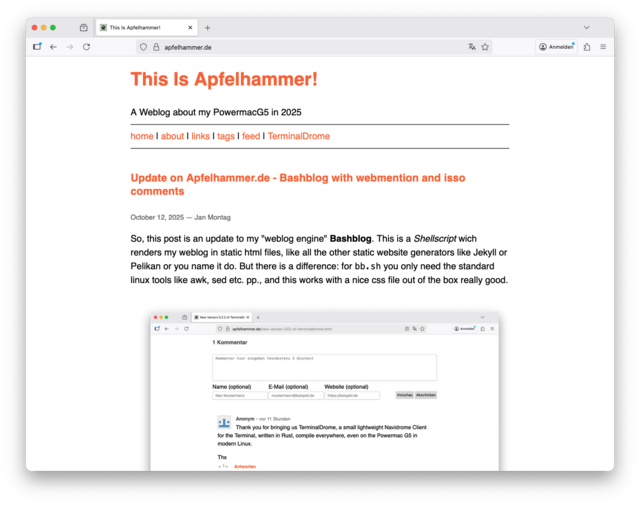 My bashblog apfelhammer.de